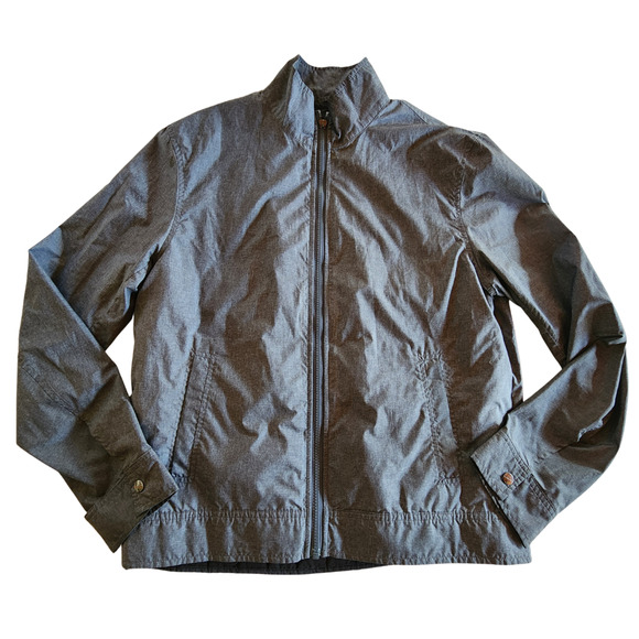 Michael Kors Jacket Mens Medium Gray Windbreaker Bomber Coat Full Zip Lined - Picture 1 of 8